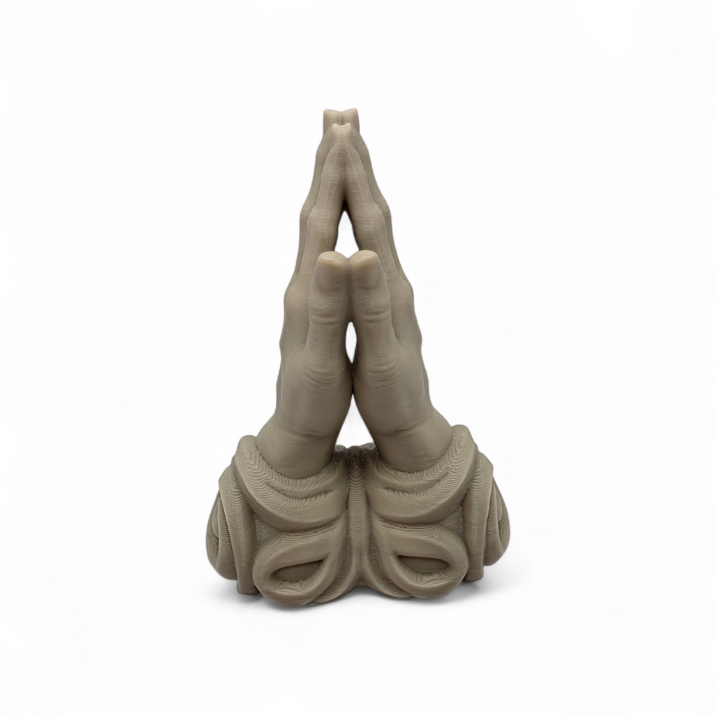 Sculptură Mâini în Rugăciune – Liniște și Detaliu (Print 3D)