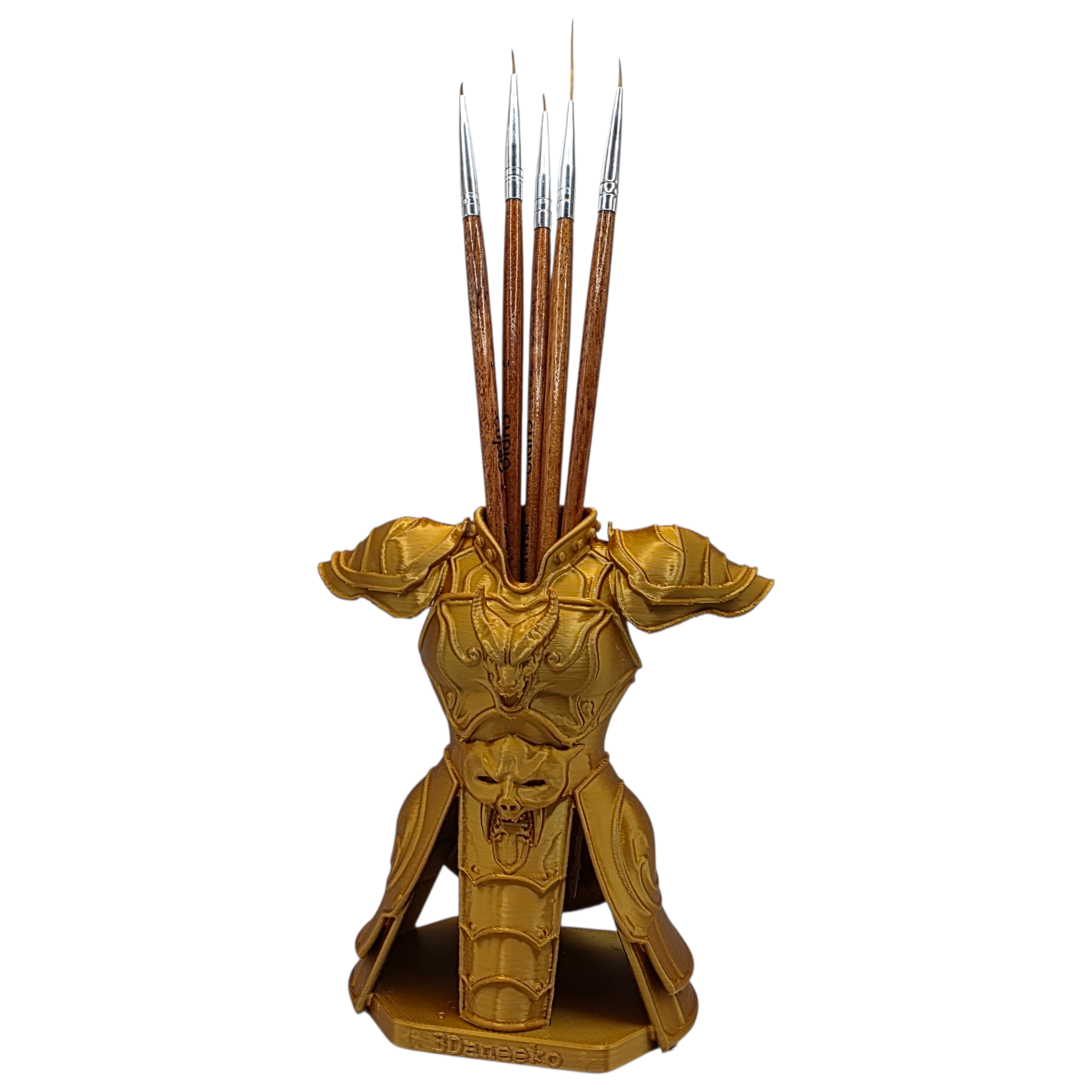 Suport 3D „Armura Dragonului” pentru Creioane și Pensule