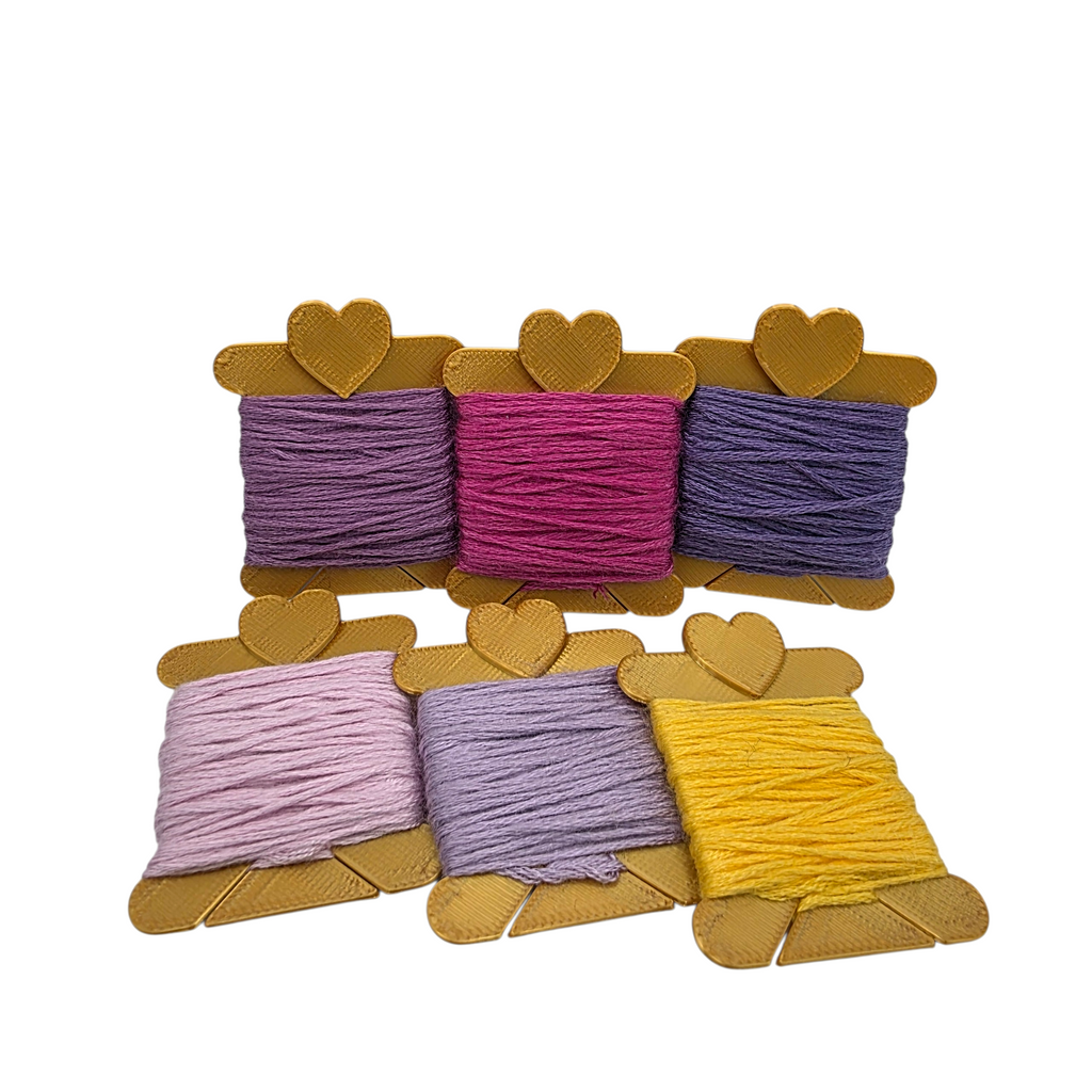 Set 6 - Bobine aurii pentru ata de brodat