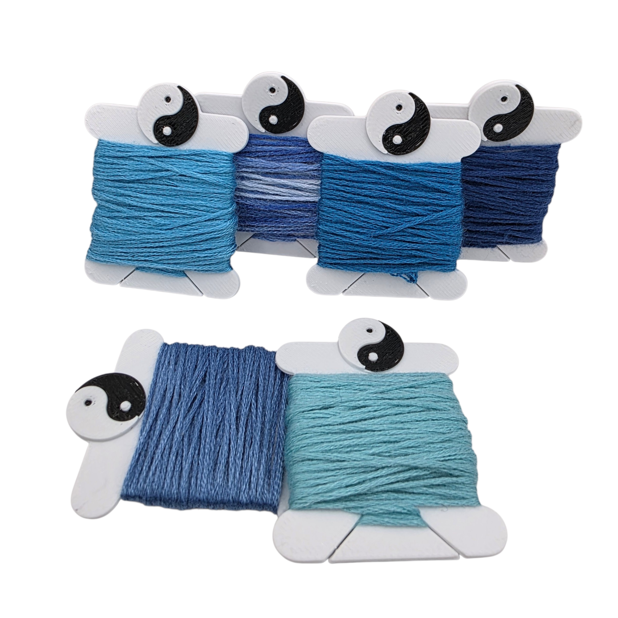 Set 6 - Bobine Yin&Yang pentru ata de brodat