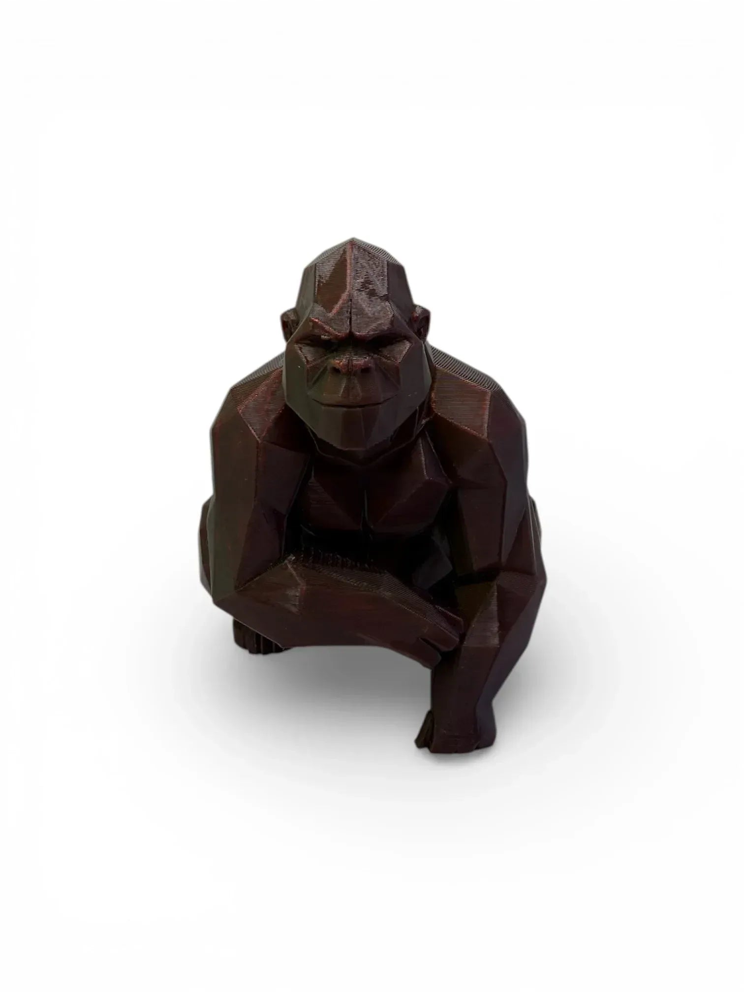 Atlas - Sculptură Decorativă 3D - Gorilă Low-Poly Modernă - Creatii Din Suflet