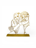 Portret Personalizat "One Line Art" – Sculptură 3D după fotografia ta - Creatii Din Suflet