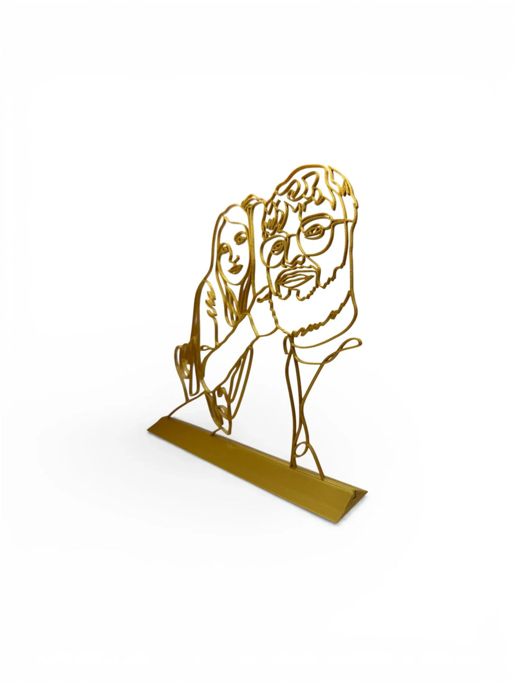 Portret Personalizat "One Line Art" – Sculptură 3D după fotografia ta - Creatii Din Suflet