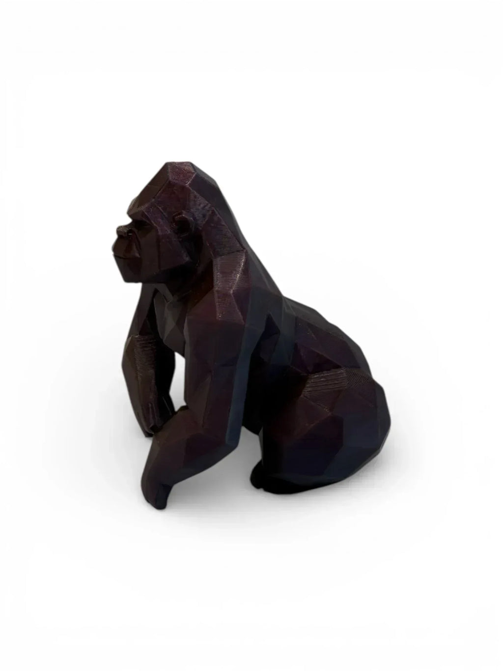 Atlas - Sculptură Decorativă 3D - Gorilă Low-Poly Modernă - Creatii Din Suflet