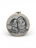 Portret brodat personalizat - handmade - Creatii Din Suflet