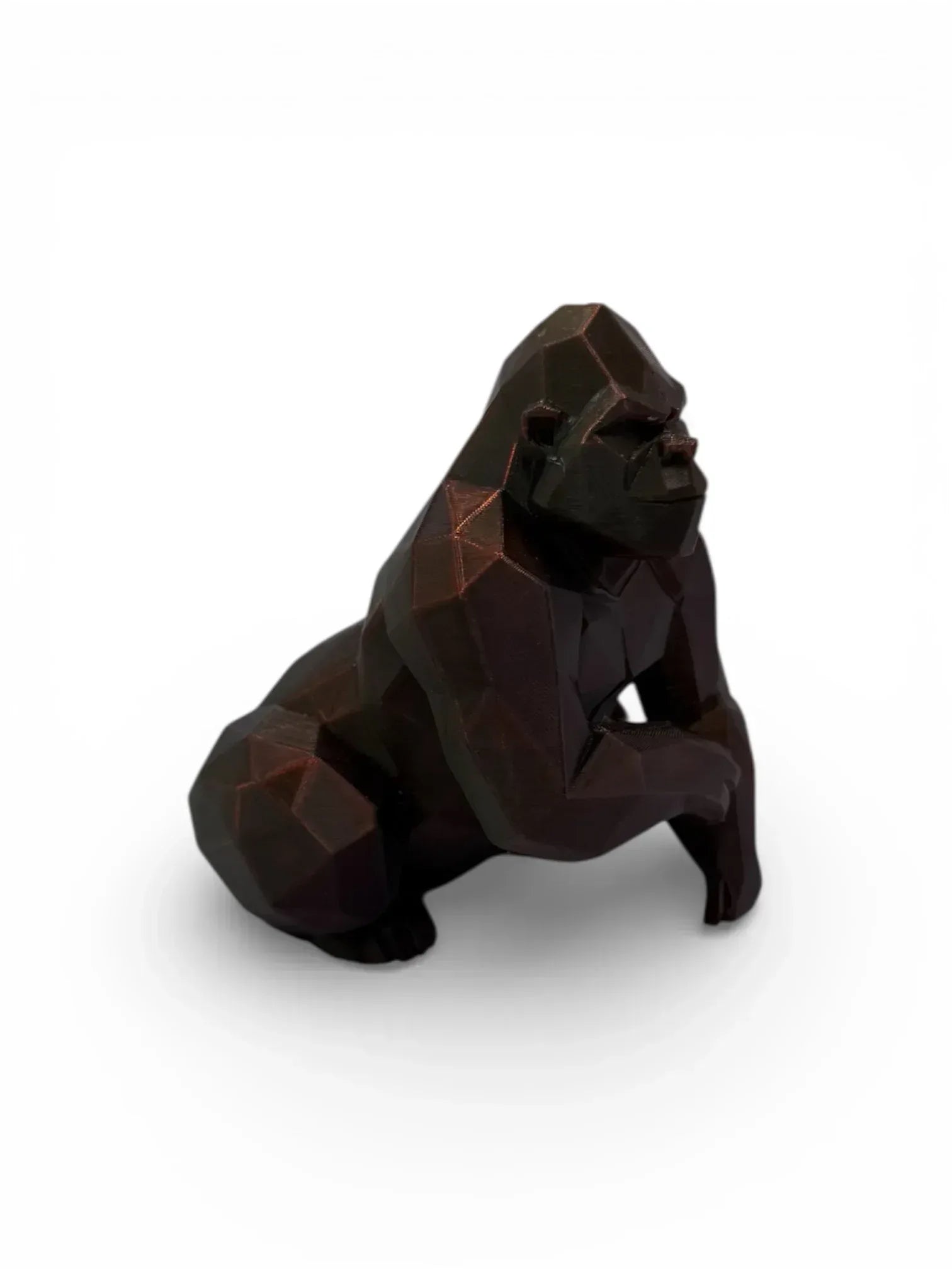 Atlas - Sculptură Decorativă 3D - Gorilă Low-Poly Modernă - Creatii Din Suflet