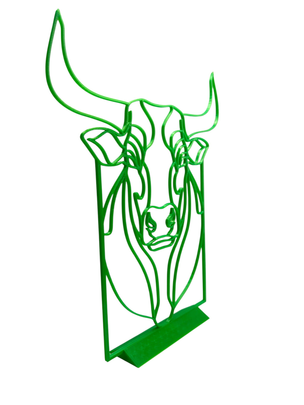 Taur OneLineArt – Sculptură Decorativă Zodie 3D