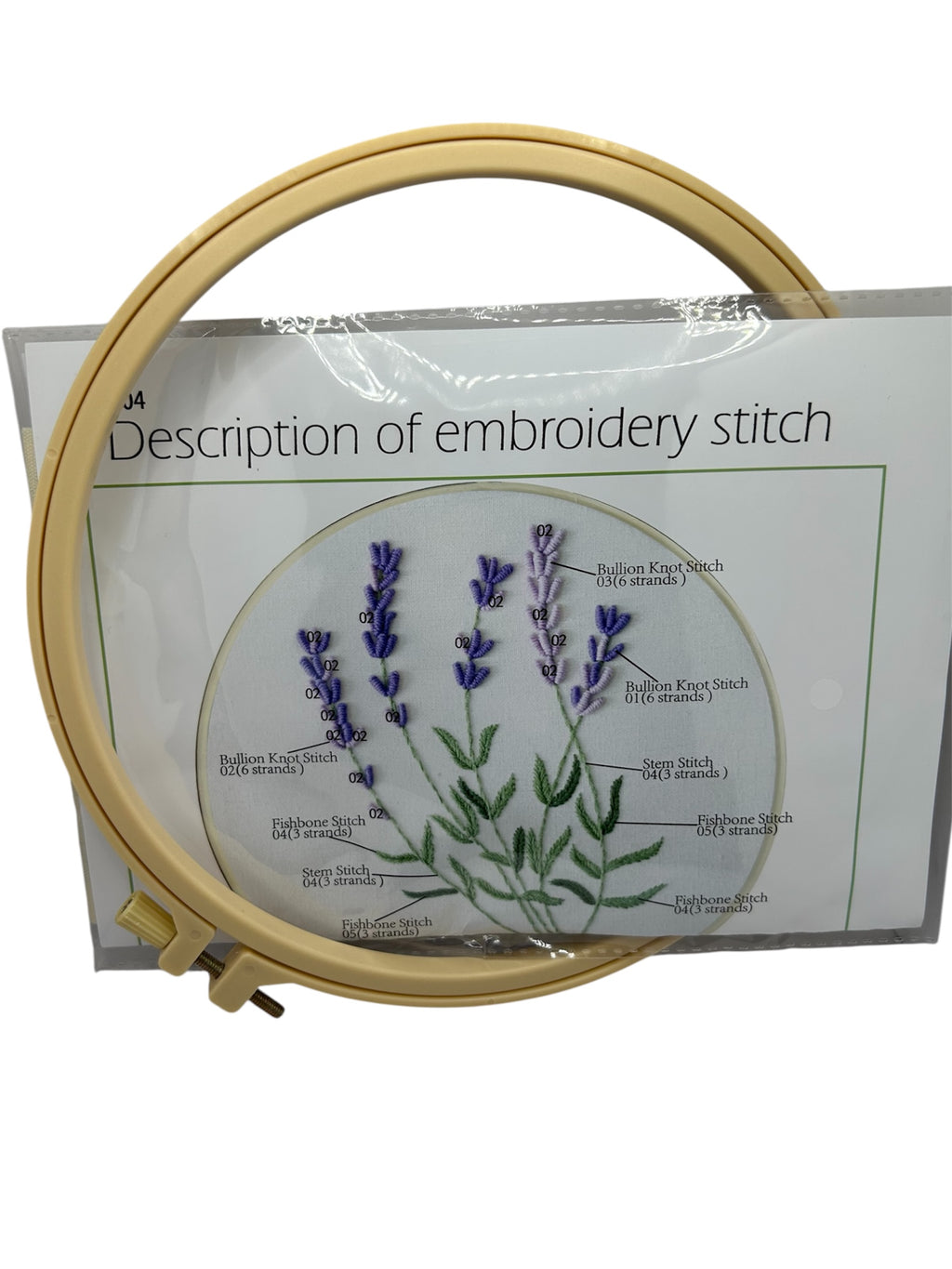 Kit de brodat - model lavanda