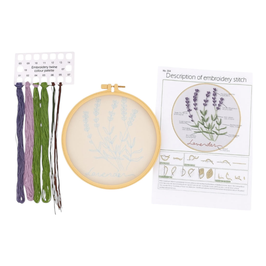 Kit de brodat - model lavanda